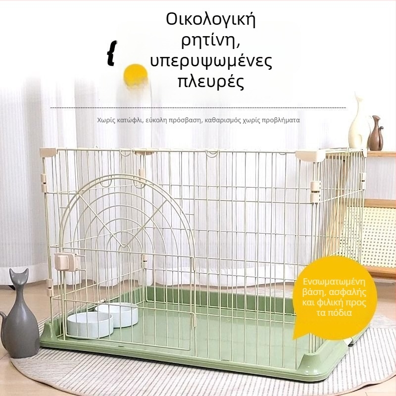 Μεταλλικό κλουβί σκύλων για μικρούς έως μεγάλους σκύλους, εσωτερική χρήση, αναπνεύσιμο, εύκολη συναρμολόγηση