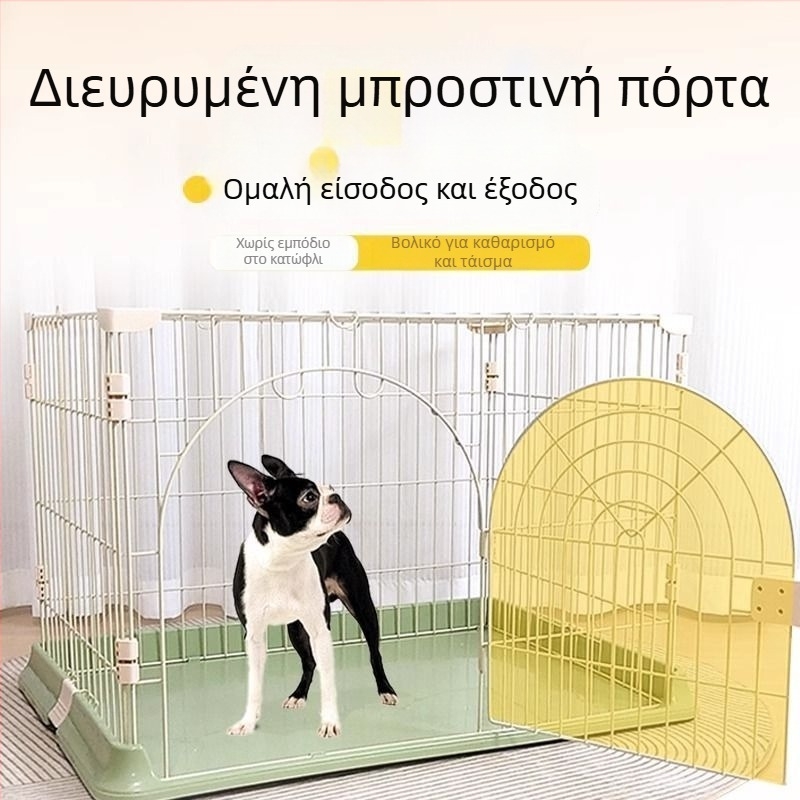 Μεταλλικό κλουβί σκύλων για μικρούς έως μεγάλους σκύλους, εσωτερική χρήση, αναπνεύσιμο, εύκολη συναρμολόγηση