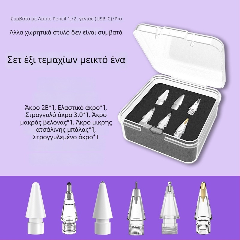 Αντικαταστάσιμο άκρο για Apple Pencil Pro, στυλό iPad με αντοχή στη φθορά και ήσυχη λειτουργία