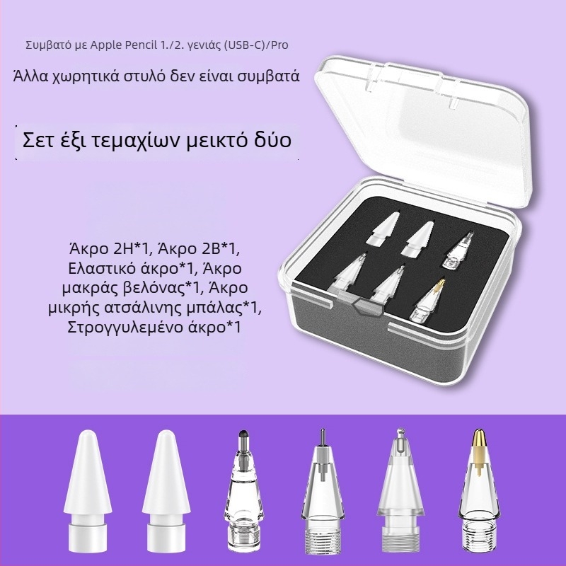 Αντικαταστάσιμο άκρο για Apple Pencil Pro, στυλό iPad με αντοχή στη φθορά και ήσυχη λειτουργία