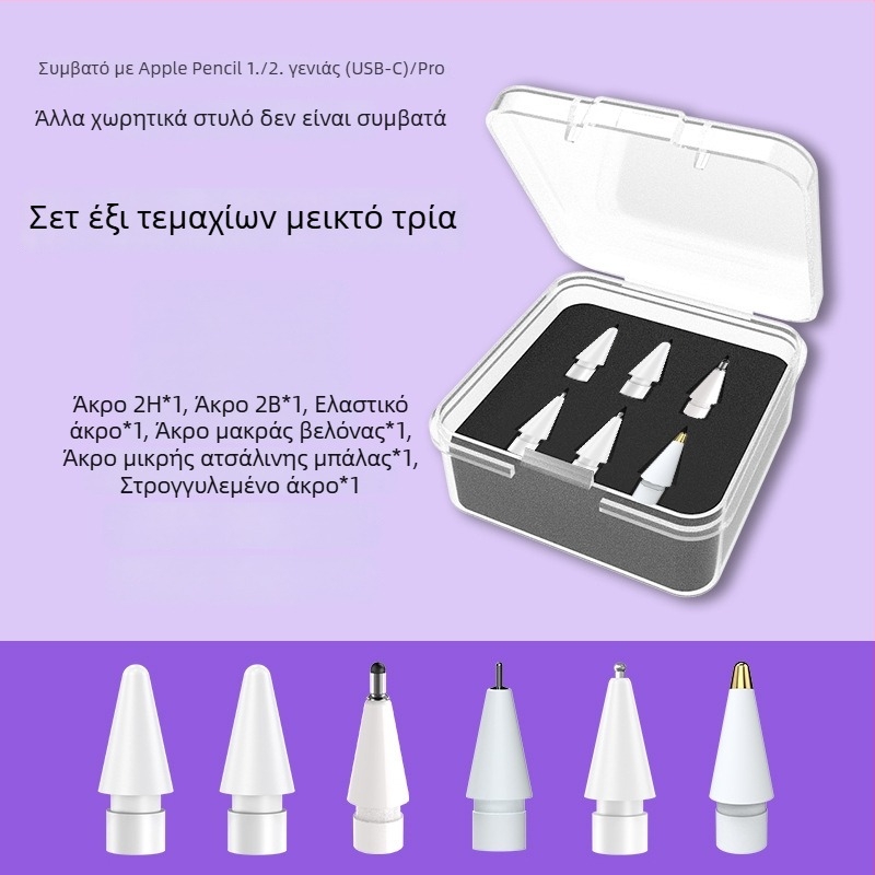 Αντικαταστάσιμο άκρο για Apple Pencil Pro, στυλό iPad με αντοχή στη φθορά και ήσυχη λειτουργία
