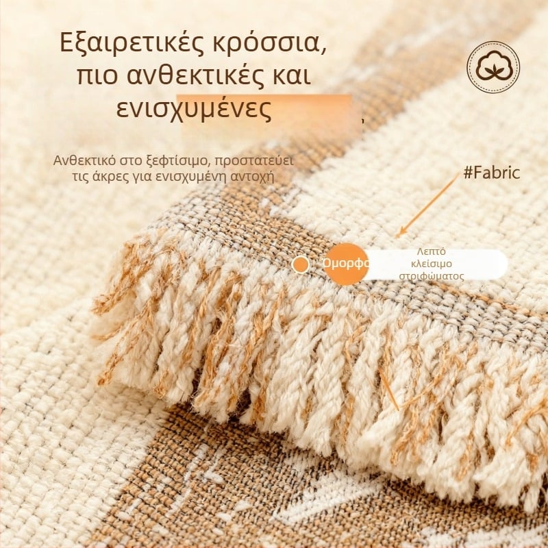 Κάλυμμα καναπέ με πλήρη κάλυψη, αντιολισθητικός σχεδιασμός, ελαφρύς πολυτελής ρετρό στιλ, κατάλληλο για όλες τις εποχές, μοντέλο 2026