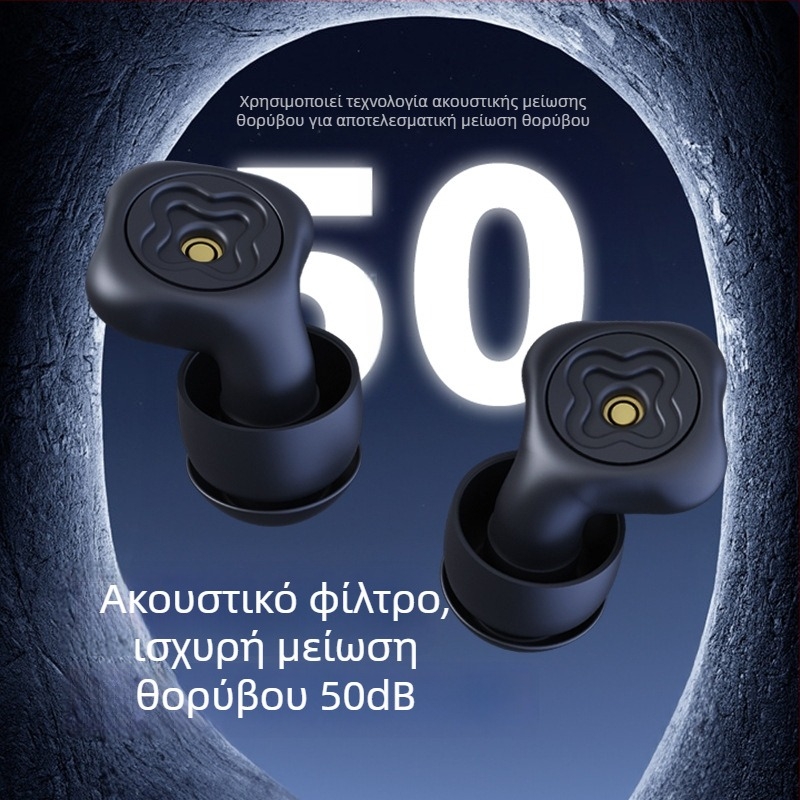 Προσαρμοζόμενες ρυθμιζόμενες ωτοασπίδες με μείωση θορύβου, συμβατές με καλύμματα αυτιών, για μελέτη και ύπνο