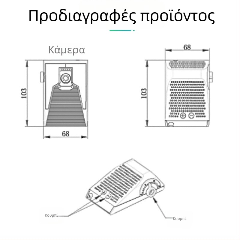 Κάμερα ADAS εμπρός προβολής με AHD, κόλληση χωρίς διάτρηση, StarLight νυχτερινή όραση, αντι-παρεκκλίλιση και αποτροπή σύγκρουσης