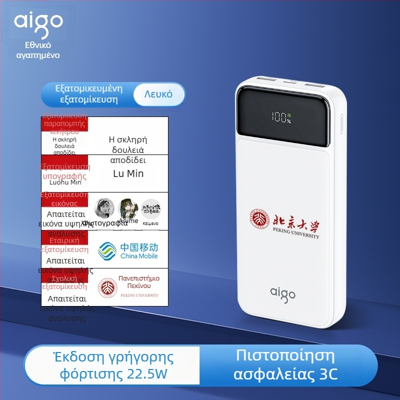 Patriot 3C-πιστοποιημένο Power Bank, 10.200 mAh, γρήγορη φόρτιση 22,5W, διπλής κατεύθυνσης φόρτιση