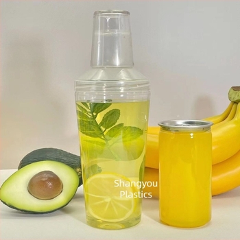 500 ml διαφανές PET κύπελλο ανάδευσης τσαγιού για κρύο βρασμό και τσάι με γάλα