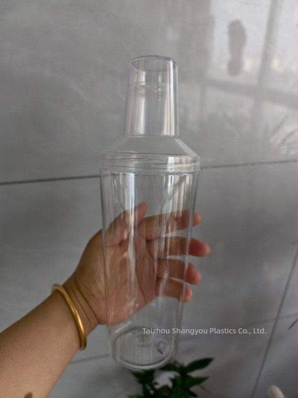 500 ml διαφανές PET κύπελλο ανάδευσης τσαγιού για κρύο βρασμό και τσάι με γάλα