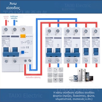 110V 60Hz Αμερικανικού Προτύπου Μικροδιακόπτης Κυκλώματος 1P2P