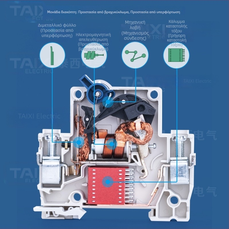 110V 60Hz Αμερικανικού Προτύπου Μικροδιακόπτης Κυκλώματος 1P2P