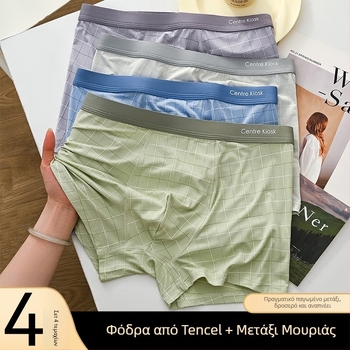 Ανδρικά εσώρουχα Lyocell, Ice Silk με Mulberry Silk, 10A, αντιβακτηριακά, υψηλής ποιότητας μποξέρ
