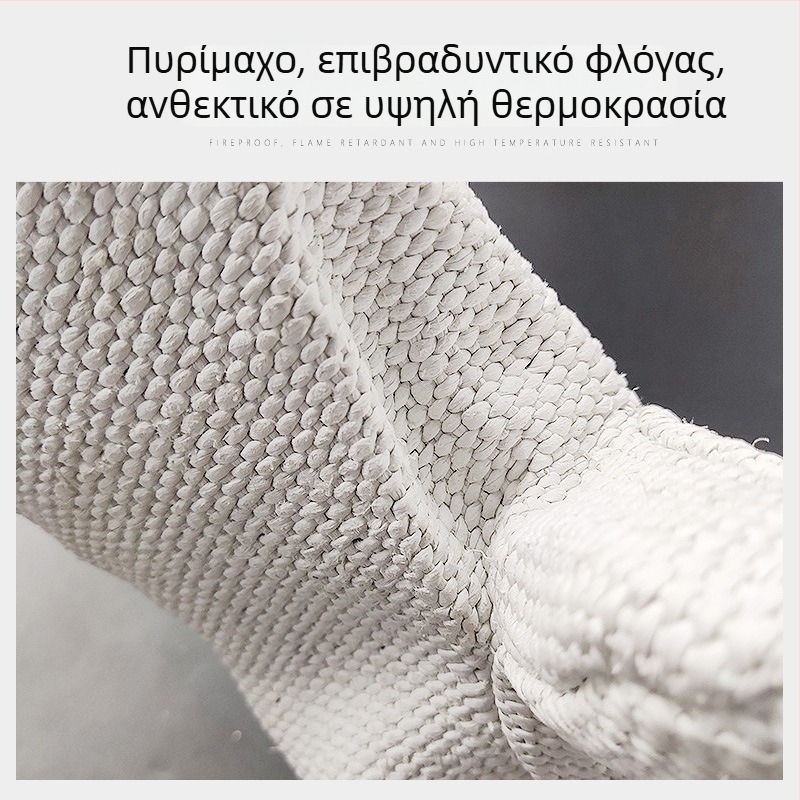 Γάντια προστασίας από αμίαντο για υψηλές θερμοκρασίες, με δύο δάχτυλα, παχυσμένα, βιομηχανικά πυρίμαχα και ανθεκτικά στην φθορά