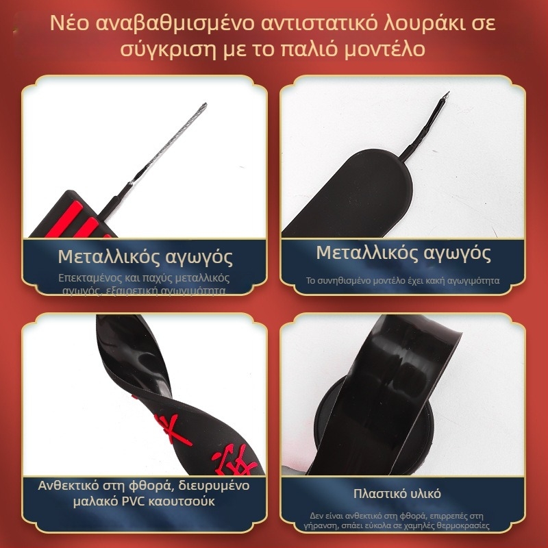 Αντιστατικό ιμάντας γείωσης αυτοκινήτου, συσκευή εκφόρτισης στατικού, ταινία γείωσης, αντιστατικό σκοινί για εξάτμιση, αξεσουάρ