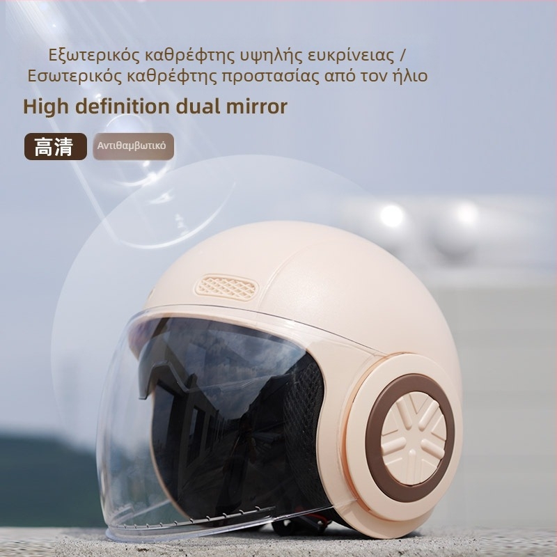 Κράνος 3/4 για ηλεκτρικά οχήματα, unisex, χειμερινό, για όλες τις εποχές, ABS πλαστικό