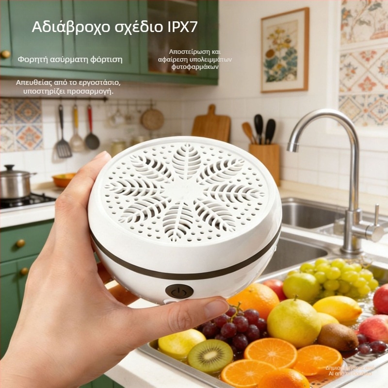 Μηχανή καθαρισμού φρούτων και λαχανικών με απολύμανση για οικιακή χρήση, αφαιρεί υπολείμματα φυτοφαρμάκων, μοντέλο QLY-201-A