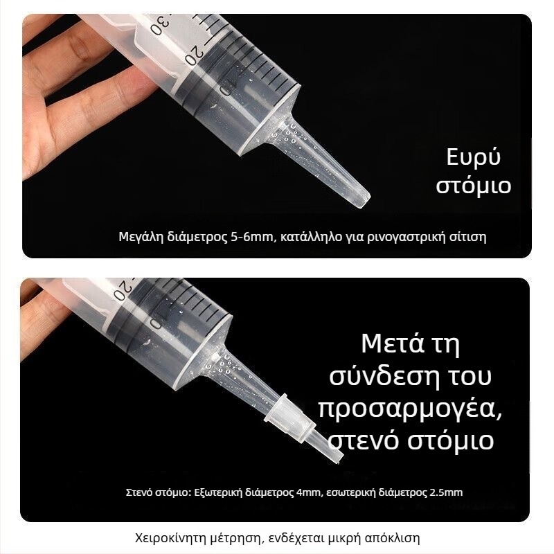 Συσκευή έγχυσης φαρμάκων για γάτες με σωληνάριο τροφοδοσίας υγρών, μεγάλης χωρητικότητας