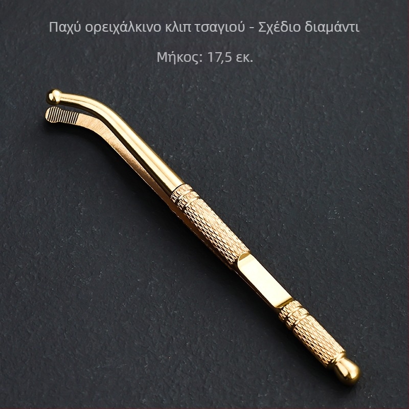 Mingqitang Σετ κλιπ για τσάι από ορειχάλκινο, λαβίδα για τσάι, κλιπ για κούπα και εξαρτήματα τελετής τσαγιού