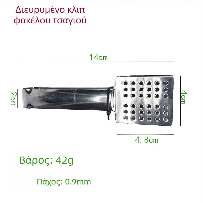Κλιπ τσαγιού από ανοξείδωτο ατσάλι 430, κλιπ για λεμόνι και ζάχαρη, μικρά κλιπ φαγητού