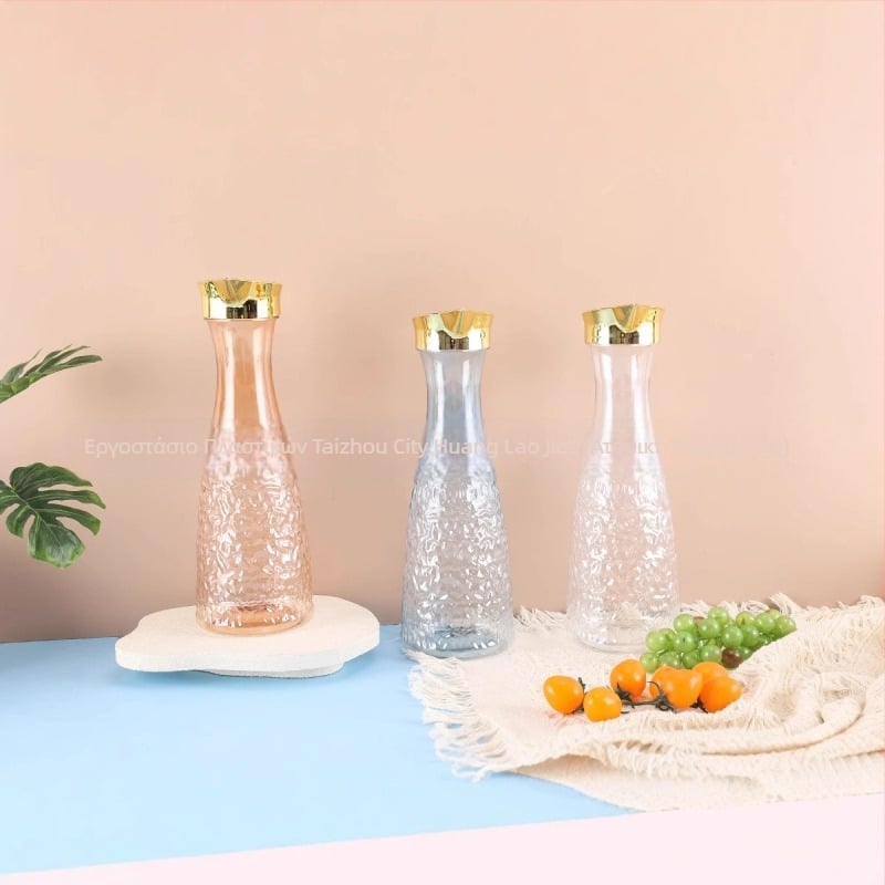 Κανά PET για κρύο νερό με μοτίβο παγετώνα, 1600 ml, κατάλληλη για χυμούς και ποτά