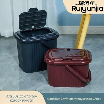 Πλαστικός κάδος υπολειμμάτων τσαγιού με καπάκι, φιλτράρισμα και αποχέτευση για οικιακή χρήση