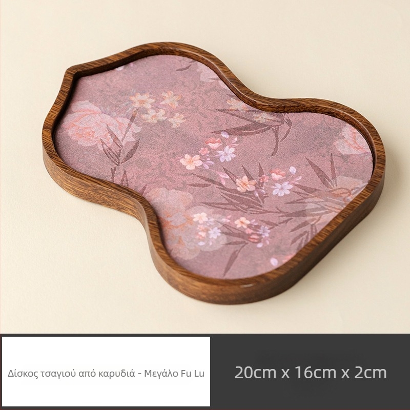 Jubilee Magnesium Walnut ξύλινος δίσκος για τσαγιέρα από καρυδιά, πλήρες ξύλο, ρετρό κινεζικού στυλ, χειροποίητος, αδιάβροχη επιφάνεια τσαγιού με θερμομονωτικό μαξιλάρι