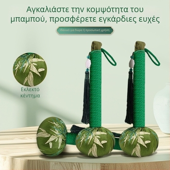 Σφυρί Υγείας με Φύλλα Μπαμπού και Mugwort – Μασάζ Με Μεσημβρινών, Σατινέ Φινίρισμα