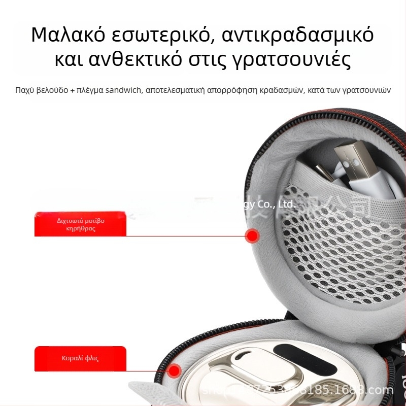 Θήκη αποθήκευσης ακουστικών Nibbs για Bluetooth ακουστικά με αγωγή οστών, μοντέλο 2024, Βερολίνο