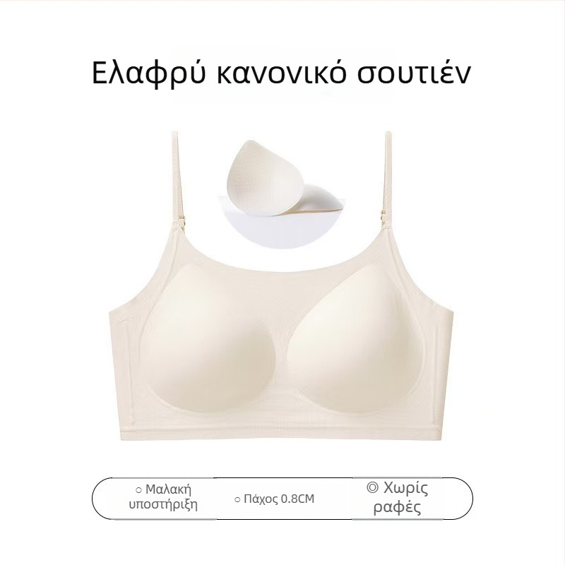 Σουτιέν χωρίς ραφές, αόρατο με γυμνή πλάτη, λεπτές διαμορφωμένες κάψες, ύφασμα νάιλον-ζελέ