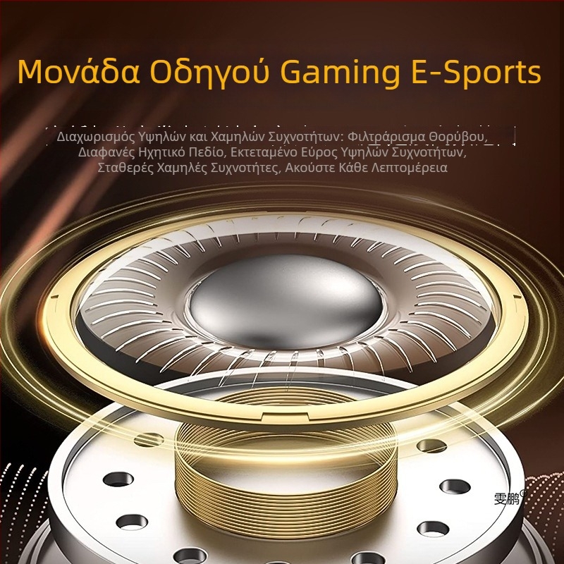 Ενσύρτα ακουστικά-in-ear για gaming με διασύνδεση Type-C, με μείωση θορύβου, ήχο υψηλής ποιότητας, με μικρόφωνο, κυκλικές άκρες για τα αυτιά