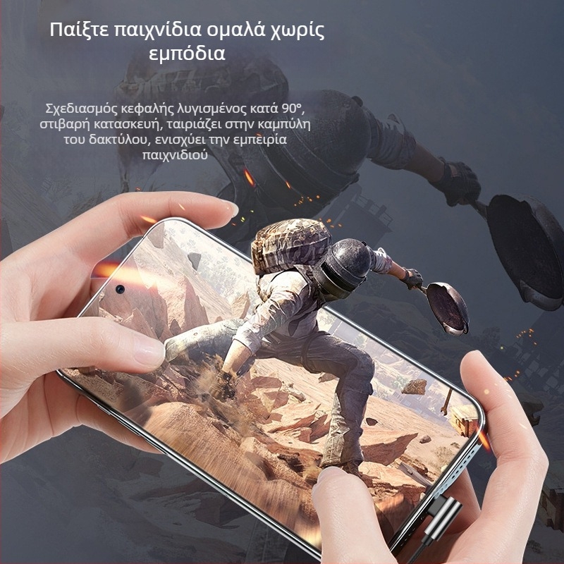 Ενσύρτα ακουστικά-in-ear για gaming με διασύνδεση Type-C, με μείωση θορύβου, ήχο υψηλής ποιότητας, με μικρόφωνο, κυκλικές άκρες για τα αυτιά