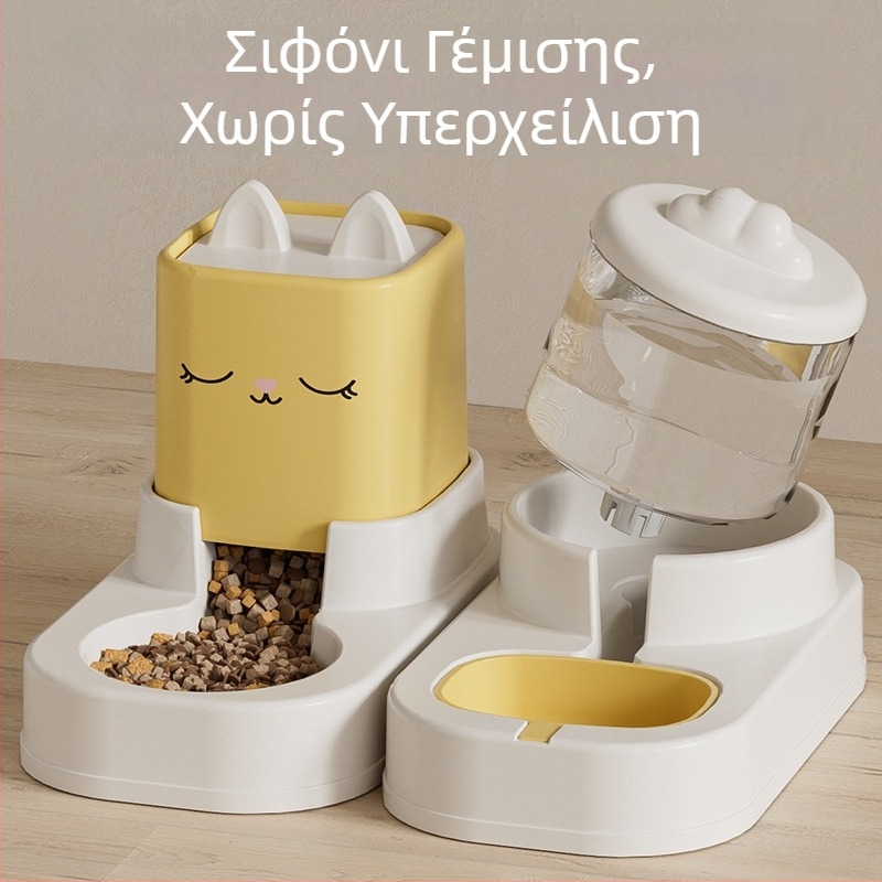 PAWSARTI Αυτοματοποιημένη ταϊστρα για γάτες και σκύλους με δοχείο φαγητού και νερού
