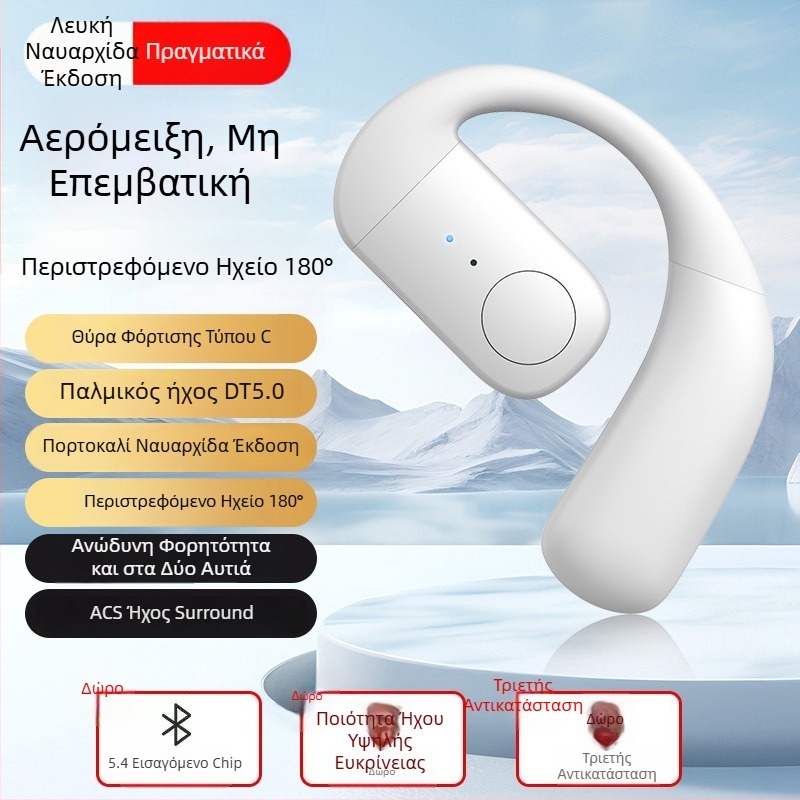 Nothing 2025 Ασύρματο Bluetooth Ακουστικό για Μία Ακουή, Αριστερά ή Δεξιά Φορά, Με Μεγάλη Διαρκεία Μπαταρίας, Ανοικτής Σχεδίασης, Μείωση Θορύβου