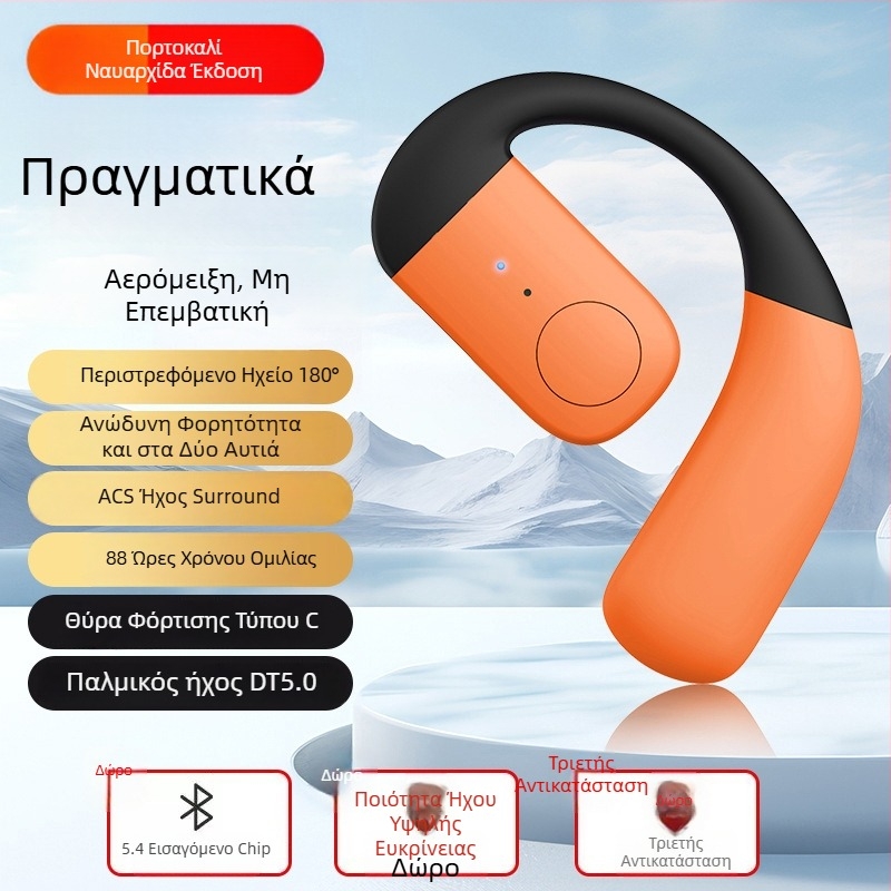 Nothing 2025 Ασύρματο Bluetooth Ακουστικό για Μία Ακουή, Αριστερά ή Δεξιά Φορά, Με Μεγάλη Διαρκεία Μπαταρίας, Ανοικτής Σχεδίασης, Μείωση Θορύβου