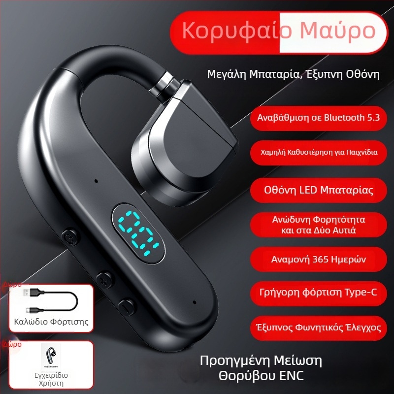 Nothing 2025 Ασύρματο Bluetooth Ακουστικό για Μία Ακουή, Αριστερά ή Δεξιά Φορά, Με Μεγάλη Διαρκεία Μπαταρίας, Ανοικτής Σχεδίασης, Μείωση Θορύβου