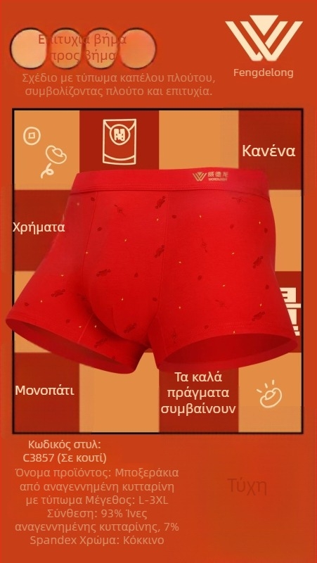 Weidelong ανδρικά μποξέρ από modal, αναπνέσιμα και απαλά εσώρουχα, σετ 2 τεμάχια