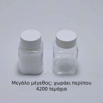 30 ml τετράγωνο διαφανές μπουκάλι φαρμάκων από PET, με ευρύ στόμιο και βιδωτό καπάκι