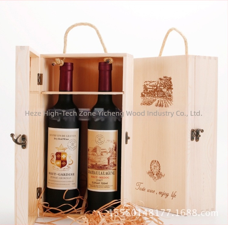 Sunny Wood Ξύλινο κουτί για κόκκινο κρασί, σετ 6 τεμαχίων, βαμμένο