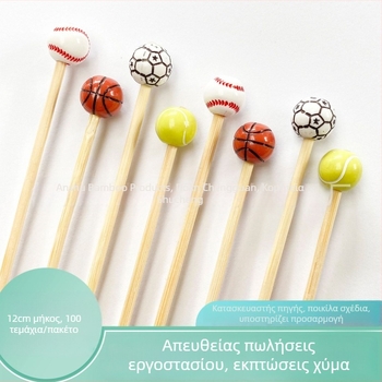 Μίας χρήσης πιρούνες φρούτων από μπαμπού, συσκευασία 100 τεμάχια