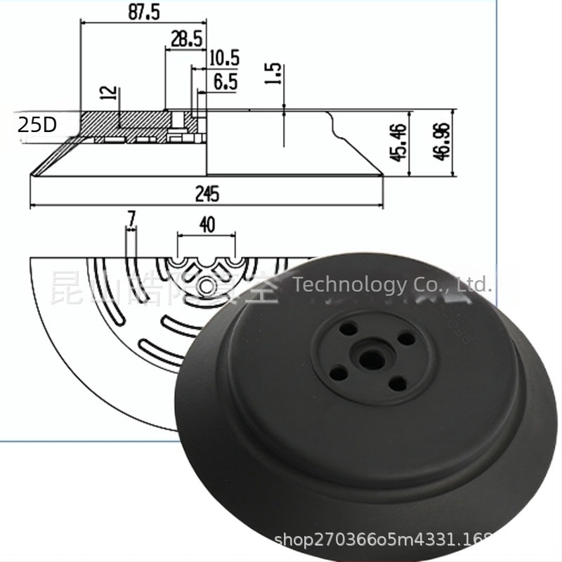 Miaode βαρέως τύπου κύπελλο κενού PF/PFG-120/150/200/250 για βιομηχανικούς ρομποτικούς βραχίονες, αεροπνευστικά εξαρτήματα