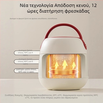 Μακρύ μονωμένο κουτί γεύματος με λαβή μεταφοράς για υπαλλήλους γραφείου και μαθητές