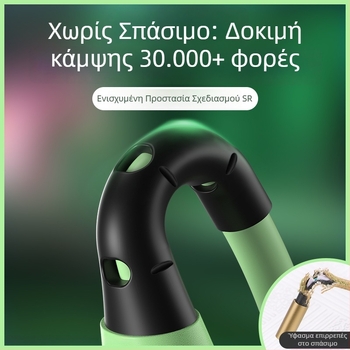 Καλώδιο φόρτισης από υγρό σιλικόνη με συνδετήρες Lightning, USB-C και Micro USB για γρήγορη φόρτιση
