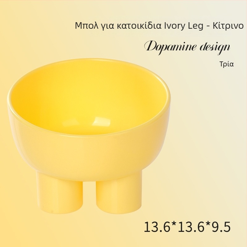 Κύπελλο φαγητού κατοικίδιων με αντιανατροπή, ευρύς στόμιο για πόσιμο νερό και φαγητό για γάτες και σκύλους, προστασία αυχένα