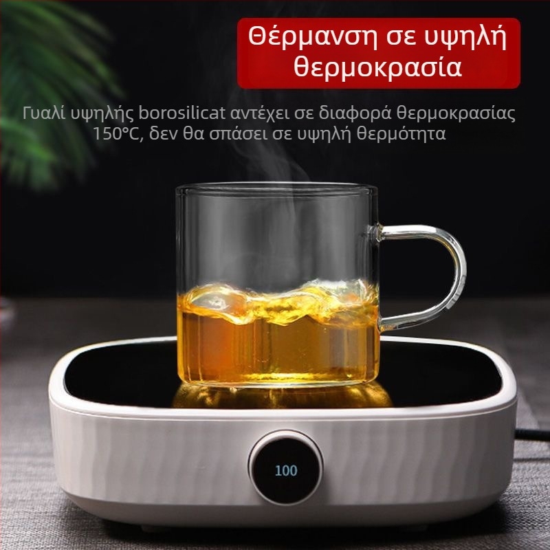 Νέου στυλ γυάλινο τσαγιερό με καπάκι για τσάι από άνθη, σετ Gongfu τσαγιού με φιλτράκι, μεγάλο διαφανές αγγείο τσαγιού με σχέδιο πιγκουίνου, τριμελές σετ με κύπελλα με παχύτερες λαβές