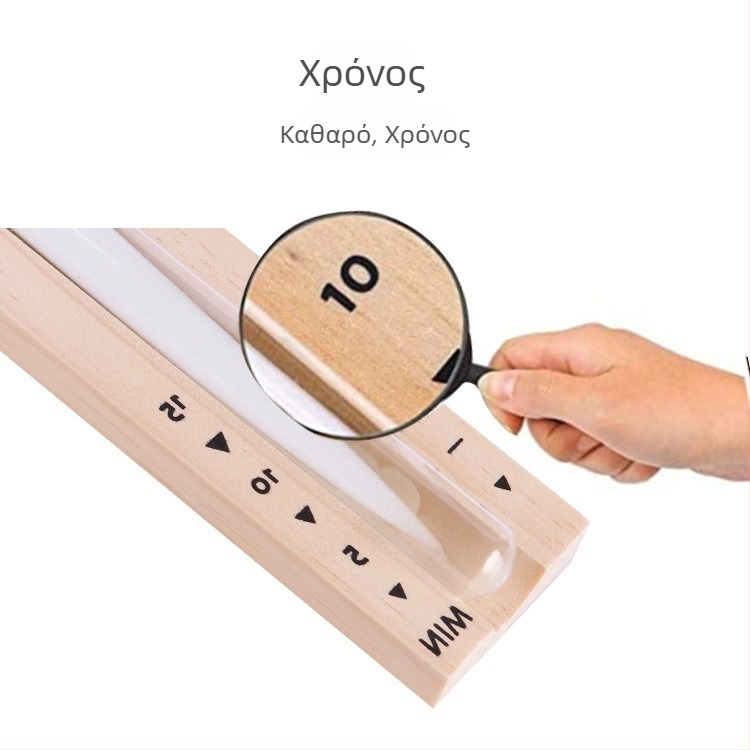 Ξύλινη κλεψύδρα μπάνιου, επιτοίχια, περιστρεφόμενη, 15 λεπτών χρονόμετρο-διακοσμητικό