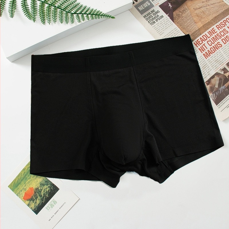 60S seamless ανδρικά boxer briefs από modal βαμβάκι, λευκά, διαπνέοντα και άνετα