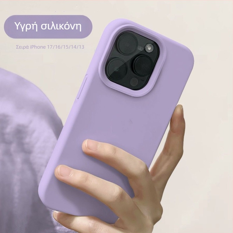 Θήκη από Υγρή Σιλικόνη για iPhone 15/16 Pro Max και iPhone 17 Pro — επιχειρηματικό στυλ, πλήρης προστασία από πτώσεις
