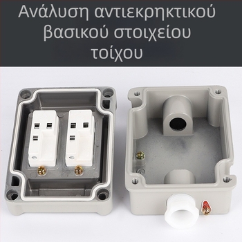 Προστατευμένος από έκρηξη διακόπτης τοίχου, 220V/380V, επιφανειακή τοποθέτηση, περιστροφικός διακόπτης με ασφάλεια μονόπολικός/διπολικός, βιομηχανικός αδιάβροχος διακόπτης