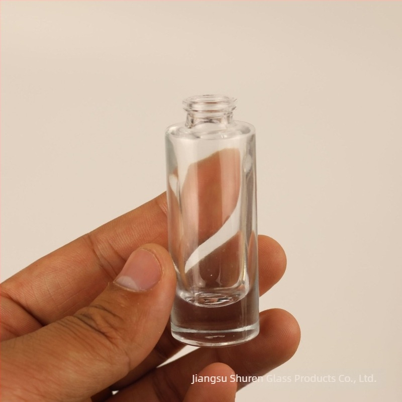 Δοχείο αρώματος από διαφανές γυαλί 10 ml με καπάκι snap-on, φορητό επαναγεμιζόμενο φιαλίδιο ψεκασμού μικρής χωρητικότητας, πολυτελής σχεδιασμός