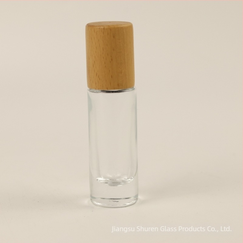 Δοχείο αρώματος από διαφανές γυαλί 10 ml με καπάκι snap-on, φορητό επαναγεμιζόμενο φιαλίδιο ψεκασμού μικρής χωρητικότητας, πολυτελής σχεδιασμός