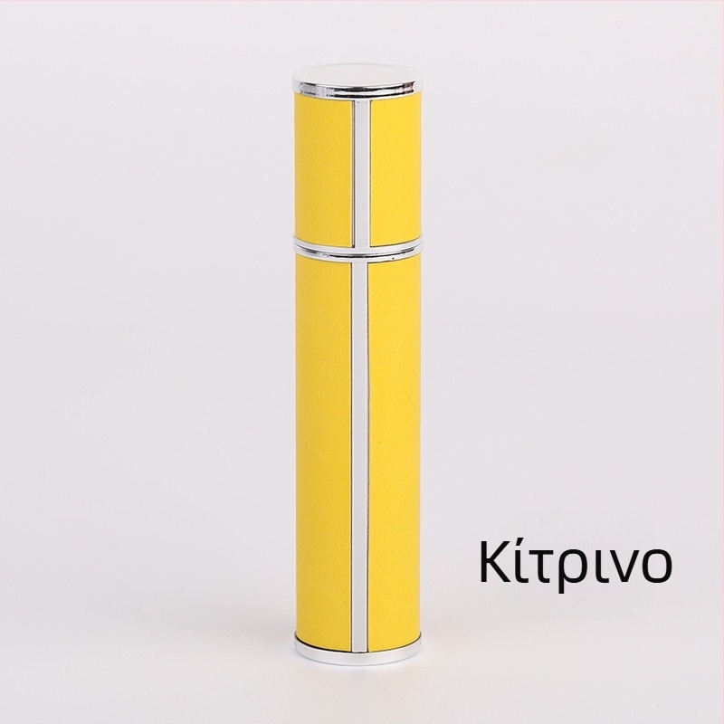 Μπούκαλάκι αρώματος 10 ml για ταξίδι, δερμάτινο, πολυτελές και φορητό δείγμα καλλυντικών με σπρέι
