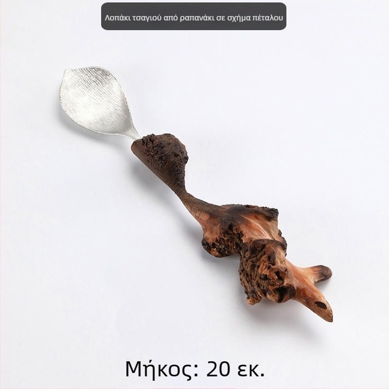 Μπαμπού σετ τσαγιού: κουταλάκι τσαγιού, κουτάλι μέτρησης τσαγιού και κουτάλα τσαγιού – Αξεσουάρ Ζεν τελετής